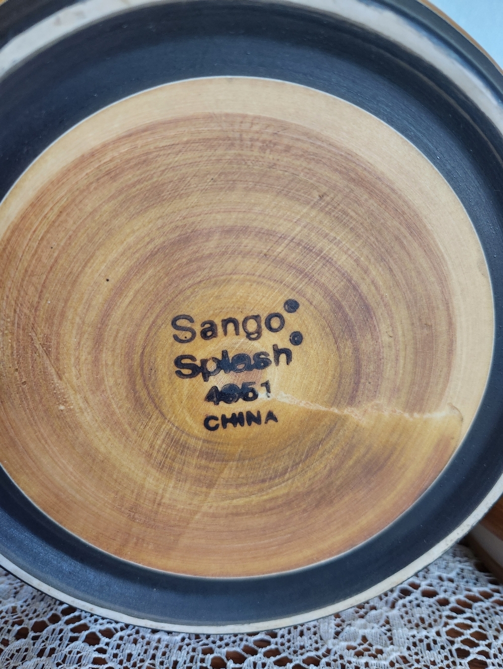 Sango Splash Earth-Toned Stoneware Canister - Picture 11 of 14